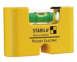 Niveau à bulle STABILA Pocket Electric, 7 cm, avec système d’aimants aux terres rares - 17775