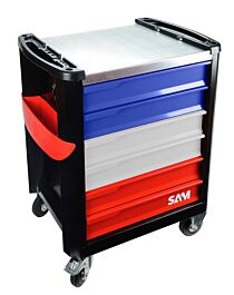 Servante 6 tiroirs FRANCE - plateau acier SAM OUTILLAGE - SERVI-630N-FR