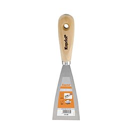 SPATULE A REBOUCHER CHROME BOIS 100MM - KAPRIOL - 23201