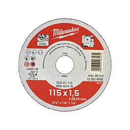 Disque tronc 115mm épais 1 5 mm contractor - 1pc milwaukee accessoires - 4932451476