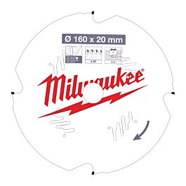 LAME SCIE CIRCULAIRE FC 160X20X2,2/4 DIAMANT MILWAUKEE ACCESSOIRES - 4932471293