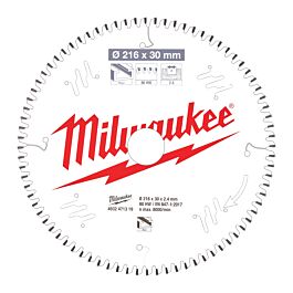 LAME ONGLET ALU 216X30X2,4X80 PLATE NEG MILWAUKEE ACCESSOIRES - 4932471319