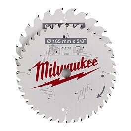 Set de 2 lames de scie circulaire bois 165x24165x40 MILWAUKEE ACCESSOIRES - 4932479837