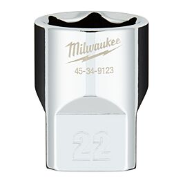 Douille a cliquet 1/2 courte 22 mm MILWAUKEE ACCESSOIRES - 4932480020