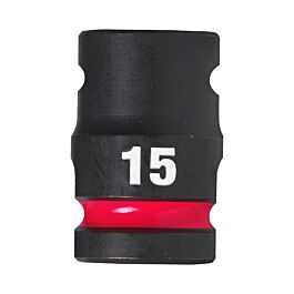 Douille shockwave 1/2 hex courte 15 mm MILWAUKEE ACCESSOIRES - 4932480309