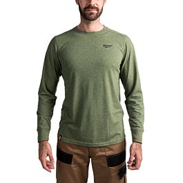 T-SHIRT HYBRID MANCHES-LONGUES VERT XL. - Blister MILWAUKEE EPI - 4932493001