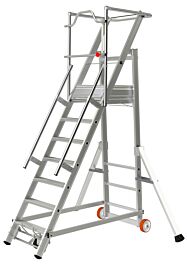 ESCALIER MOBILE 8 MARCHES HAUTEUR DE TRAVAIL 3.75 M - TUBESCA COMABI - 02271108