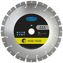 Disque diamant universel pour tronçonnage - sciageportatif 350x3,2x25,4 PREMIUM TYROLIT - 34430836