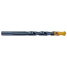 Foret métaux taillé meulé HSS -Revêtu en bout TiN -DIN338 -h8 -Pointe en croix -Queue à 3 méplats Ø: 4 L: 75 TIVOLY - 11453120400