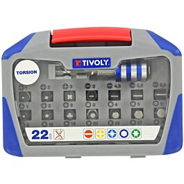 22 pièces -21 embouts torsion + 1 porte-embout magnétique Quick change TIVOLY - 11521572001
