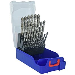 25 forets métaux LAZER HSSE8% cobalt Ø 1 à 13 mm par 1/2 PREMIUM TIVOLY - 81401670017