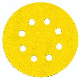 Disque-AUTO AGRIPPANT -Ø125mm -Perforation 8 trous -Pour ponceuse excentrique / Dim Ø125 / Gr : 80 TIVOLY - XT10111018213