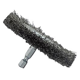 Brosse CIRCULAIRE -Pour perceuse -Fil acier ondulé -Décapage du bois / Ø: 100 / 0.25 TIVOLY - XT20252006055