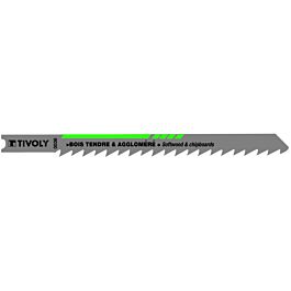 Lame de scie sauteuse -Pour bois tendre et aggloméré -Attache U / L: 100 / H: 75 / Droite TIVOLY - XT505320036