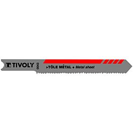 Lame de scie sauteuse -Pour tôle métal -Attache U / L: 75 / H: 50 / Droite TIVOLY - XT505320043