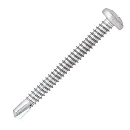 6 vis autop. acier zingué blanc - tête cylindrique - empreinte PH - Ø4,8x25mm - SCELL-IT - TCC48025-B50