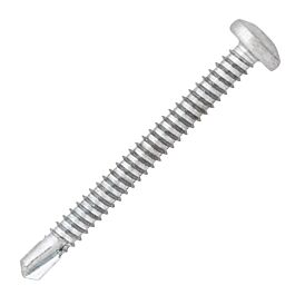 500 vis autop. acier zingué blanc - tête cylindrique - SQ- Ø4,2x13mm - SCELL-IT - TCQ42013
