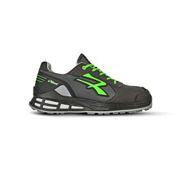 CHAUSSURES BASSES EGON s ESD S1PS FO SR GRIS-VERT FLUO - U POWER - RN20016