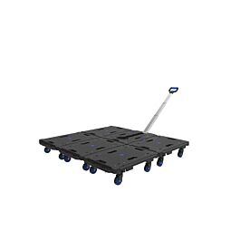 Plateau roulant poignée téléscopique et roues repliables VISO - RP602HANDLE