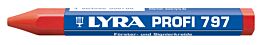 CRAIE DE MARQUAGE LYRA FORESTIÉRE ROUGE À L'HUILE EN BOÎTE DE 12 - QUALITÉ PRO 797 - 4870017