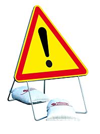 Panneau de signalisation AK14 700 classe T1 danger + PIED - TALIAPLAST - 522405