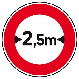B11-450-Classe 1-Interdiction si largeur supérieure à.. TALIAPLAST - 523503