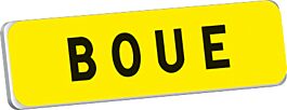 Panonceau BOUE KM9 classe T1 700 x 200 TALIAPLAST - 525310