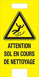 Chevalet de signalisation de danger 'Attention sol en cours de nettoyage' TALIAPLAST - 620053
