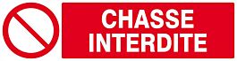 Panneau rigide CHASSE INTERDITE 200x52mm TALIAPLAST - 620219