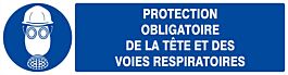 PROTECTION OBLIGAT. TETE/VOIES RESPIRATOIRES 200x52mm TALIAPLAST - 620506