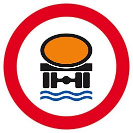 Panneau rigide INTERDIT TRANSPORT PROD. POLLUANTS LES EAUX D.300mm TALIAPLAST - 622286