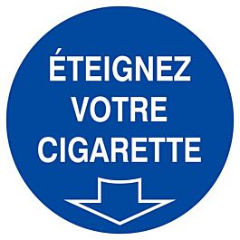 Panneau rigide ETEIGNEZ VOTRE CIGARETTE D.300mm TALIAPLAST - 622518