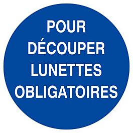 Panneau rigide POUR DECOUPER LUNETTES OBLIGATOIRES D.300mm TALIAPLAST - 622531