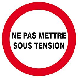Panneau rigide NE PAS METTRE SOUS TENSION D.420mm TALIAPLAST - 623229