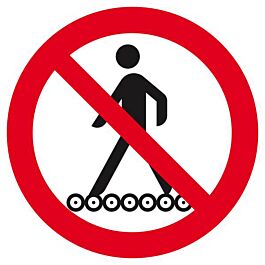 Panneau rigide INTERDIT DE MONTER SUR LE TAPIS ROULANT D.420mm TALIAPLAST - 623334