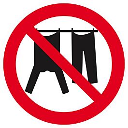 Panneau rigide INTERDIT D' ETENDRE DU LINGE D.420mm TALIAPLAST - 623336