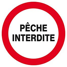 Panneau rigide PECHE INTERDITE D.80mm TALIAPLAST - 624236