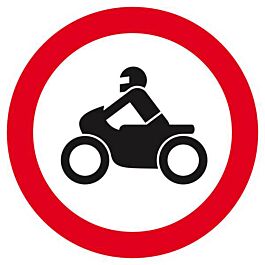 Panneau rigide INTERDIT AUX MOTOS D.80mm TALIAPLAST - 624293