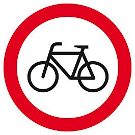 Panneau rigide INTERDIT AUX VELOS D.80mm TALIAPLAST - 624298