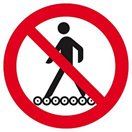 Panneau rigide INTERDIT DE MONTER SUR LE TAPIS ROULANT D.80mm TALIAPLAST - 624334