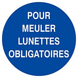 Panneau rigide POUR MEULER LUNETTES OBLIGATOIRES D.80mm TALIAPLAST - 624528