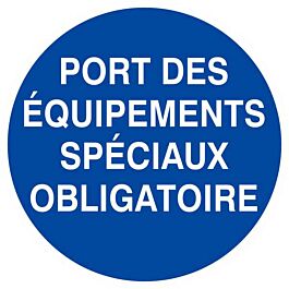 Panneau rigide PORT DES EQUIPEMENTS SPECIAUX OBLIGATOIRE D.80mm TALIAPLAST - 624530