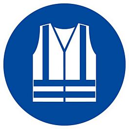 Panneau rigide GILET DE SECURITE HAUTE VISIBILITE OBLIGAT. D.80mm TALIAPLAST - 624540