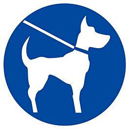 CHIEN EN LAISSE OBLIGATOIRE D.80mm TALIAPLAST - 624544
