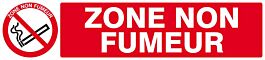 Panneau rigide ZONE NON FUMEUR 330x75mm TALIAPLAST - 625235