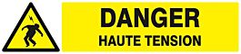 Panneau rigide DANGER HAUTE TENSION 330x75mm TALIAPLAST - 625302