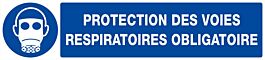 PANNEAU PROTECTION DES VOIES RESPIRATOIRES OBLIGAT. 330X75MM TALIAPLAST - 625510