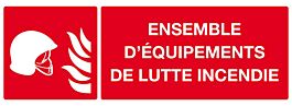 PANNEAU EQUIPEMENTS DE LUTTE CONTRE L'INCENDIE 330X120MM TALIAPLAST - 626112