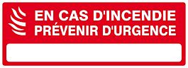 PANNEAU EN CAS D'ACCIDENT PREVENIR D'URGENCE 330X120MM TALIAPLAST - 626122
