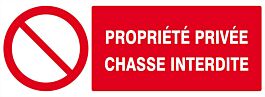 Panneau rigide PROPRIETE PRIVEE CHASSE INTERDITE 330X120MM TALIAPLAST - 626216